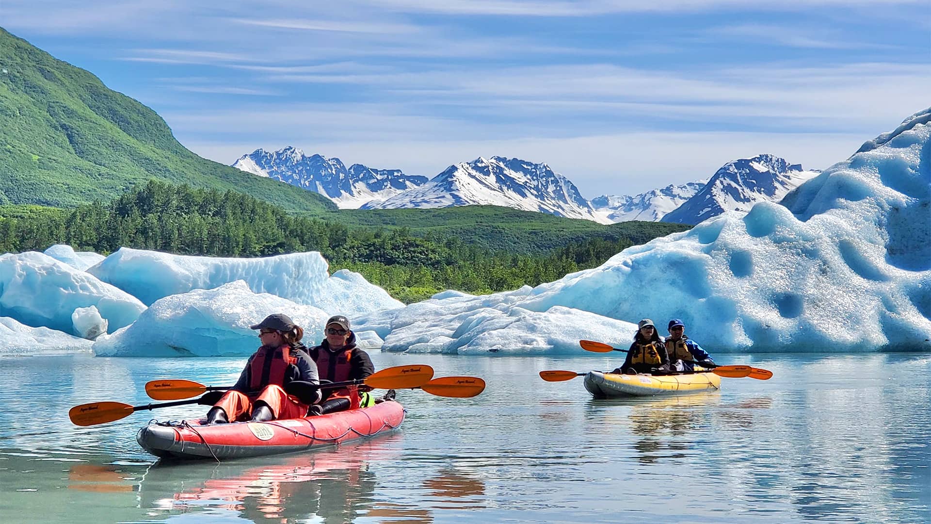 Keystone Canyon (Valdez), Alaska Valdez Glacier Kayak Excursion